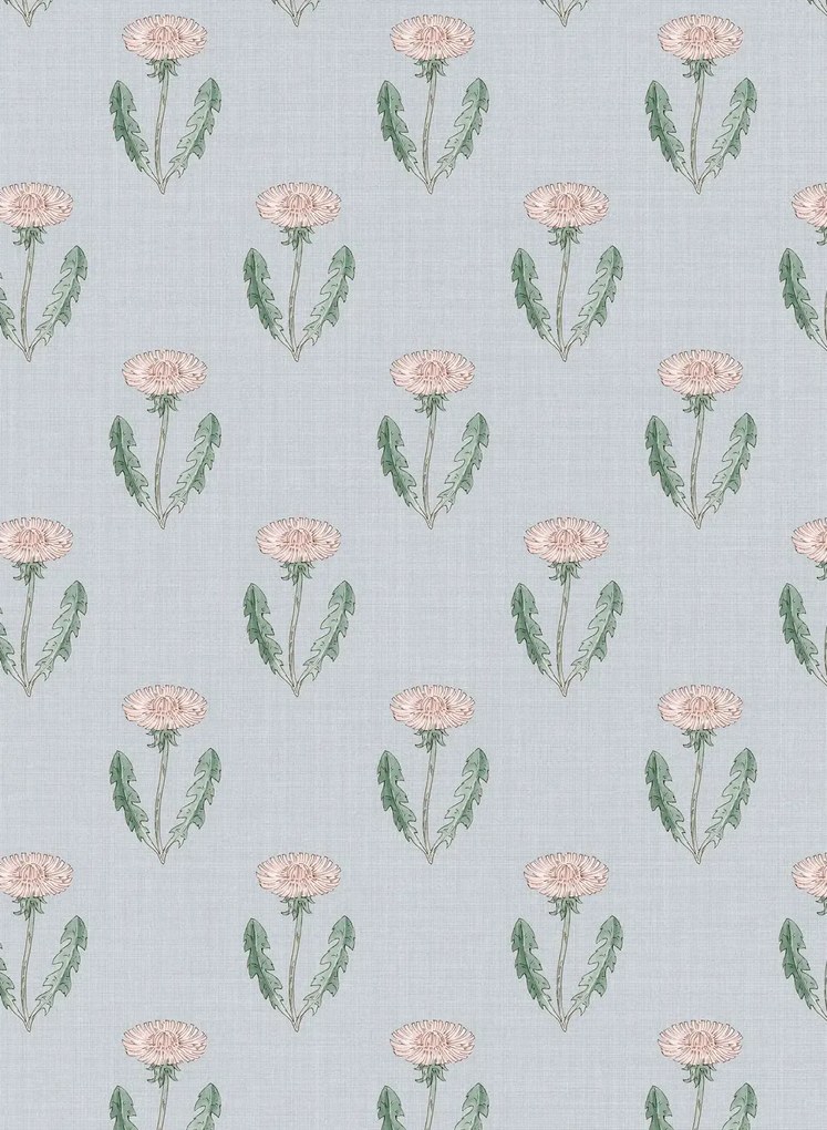 Sandberg Carta da parati Maskrosen - Soft Blue