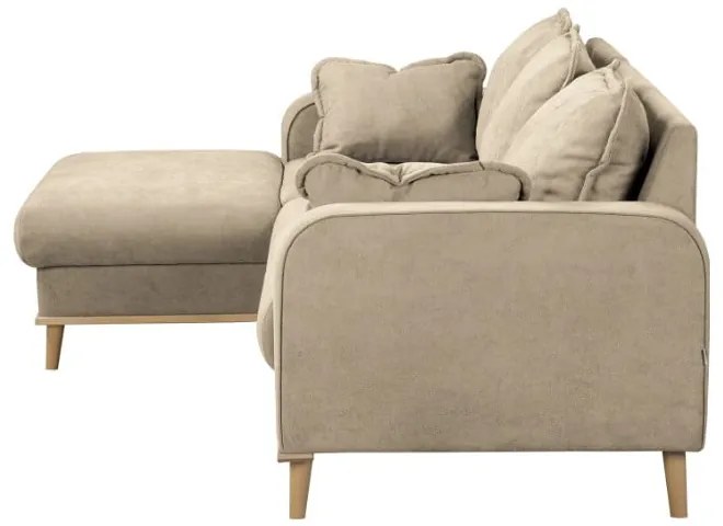 Divano angolare beige (angolo sinistro) Beata - Ropez