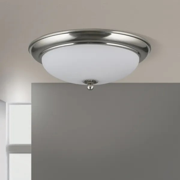 Orion - Plafoniera EMPIRA 2xE27/40W/230V diam. 35,5 cm cromo opaco