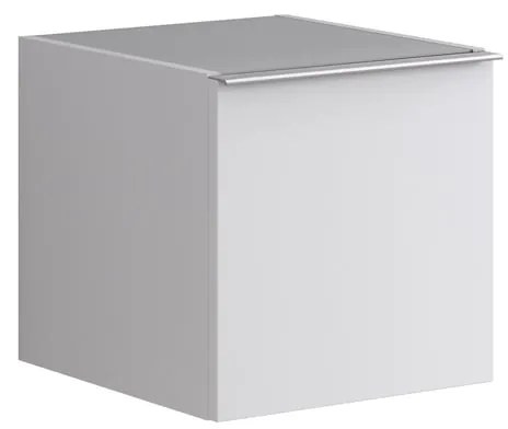 Struttura semi colonna da bagno Pixel 1 anta laccato opaco bianco L 40 x H 40 x P 45.5 cm