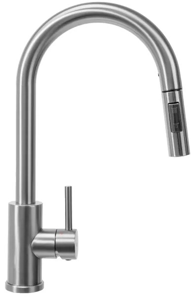 REA-B9146 - Miscelatore per lavello con doccetta estraibile FRESH 39,5 cm nichel