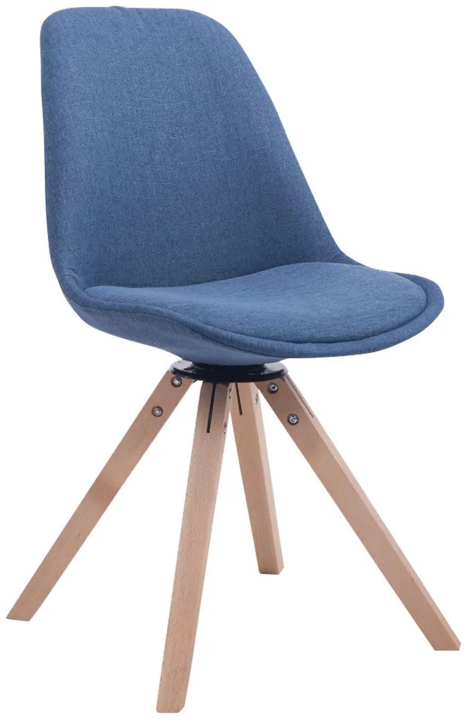Sedia Visitatore Troyes Girevole Square / Blau / Natura