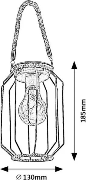Rabalux 77046 - Lampada solare LED SLUIS LED/0,2W/1,2V IP44