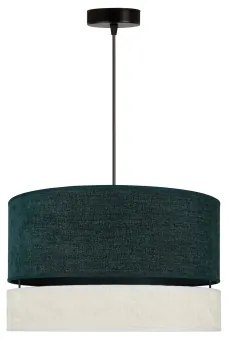Duolla - Lampadario a sospensione con filo DOUBLE 1xE27/15W/230V diametro 40 cm verde/grigio
