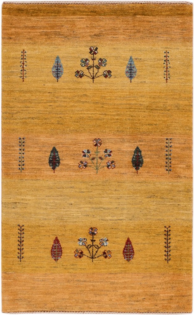 Loribaft Tappeto persiano 90 x 140 Giallo (Iran) Annodato A Mano
