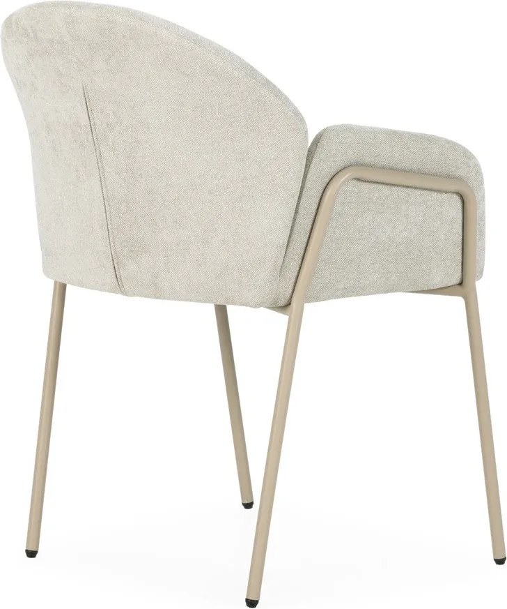 Set di sedie da pranzo beige in imbottito 2 pz Aslin – MOME