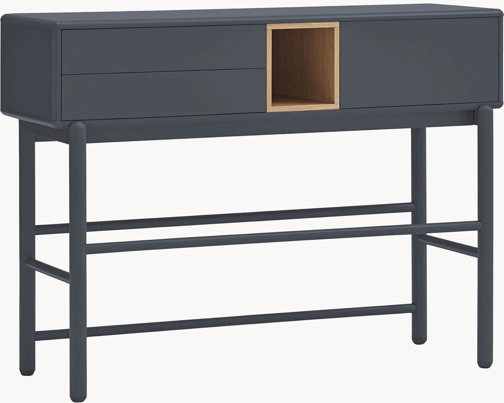 Consolle in legno con vano contenitore Corvo