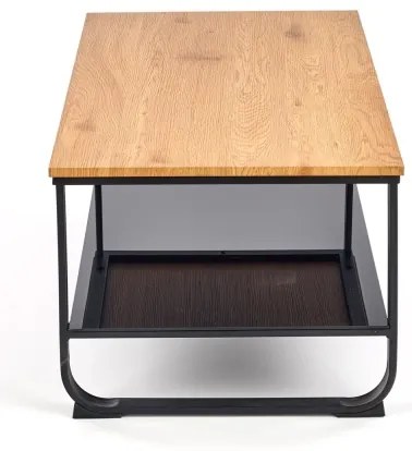 Tavolino da salotto ARTIGA 45x105 cm nero/beige