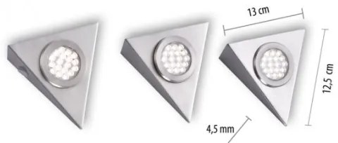 Paul Neuhaus 1119-55-3 - SET 3x LED Illuminazione per mobili con sensore LED/2,5W/230V