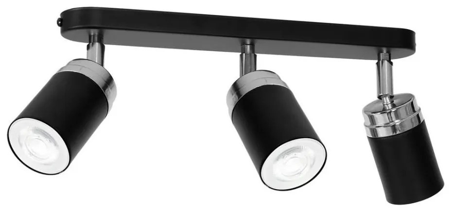 Faretto RENO 3xGU10/8W/230V nero/cromo