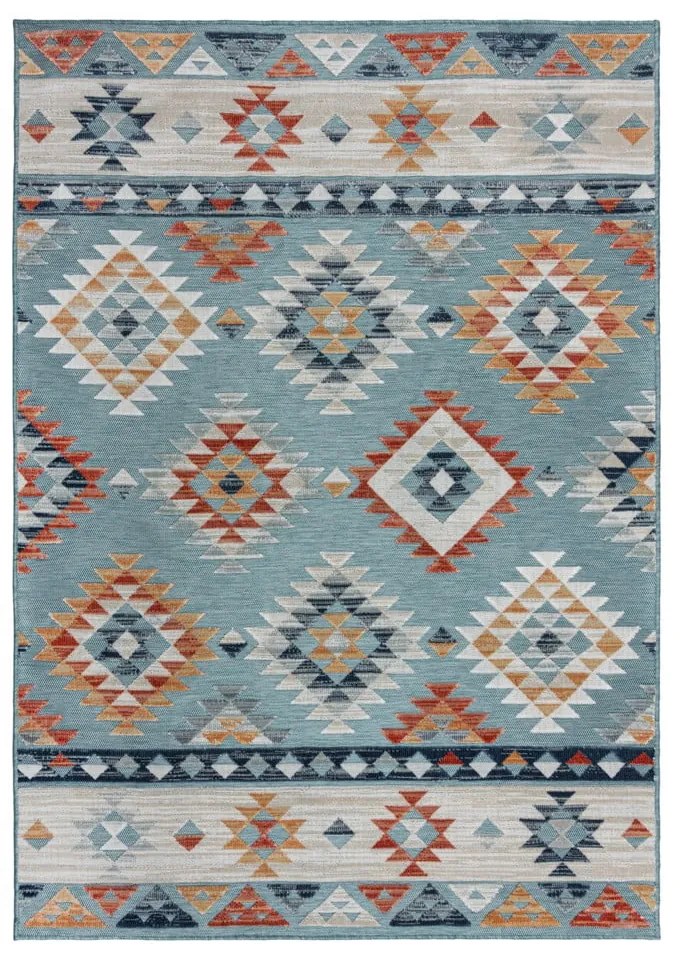 Tappeto blu per interni ed esterni 160x230 cm Avery Blue - Flair Rugs