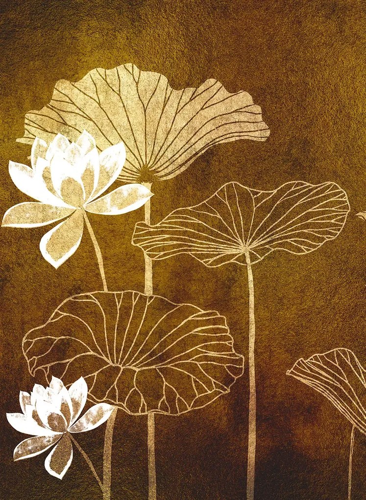 Coordonne Wandbild Nympha - Gold