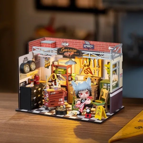 RoboTime - Casa in miniatura Garage 2xAAA
