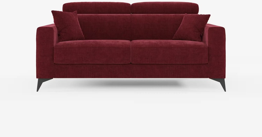 Pegaso divano letto matrimoniale con poggiatesta reclinabili in tessuto jacquard smacchiabile T22