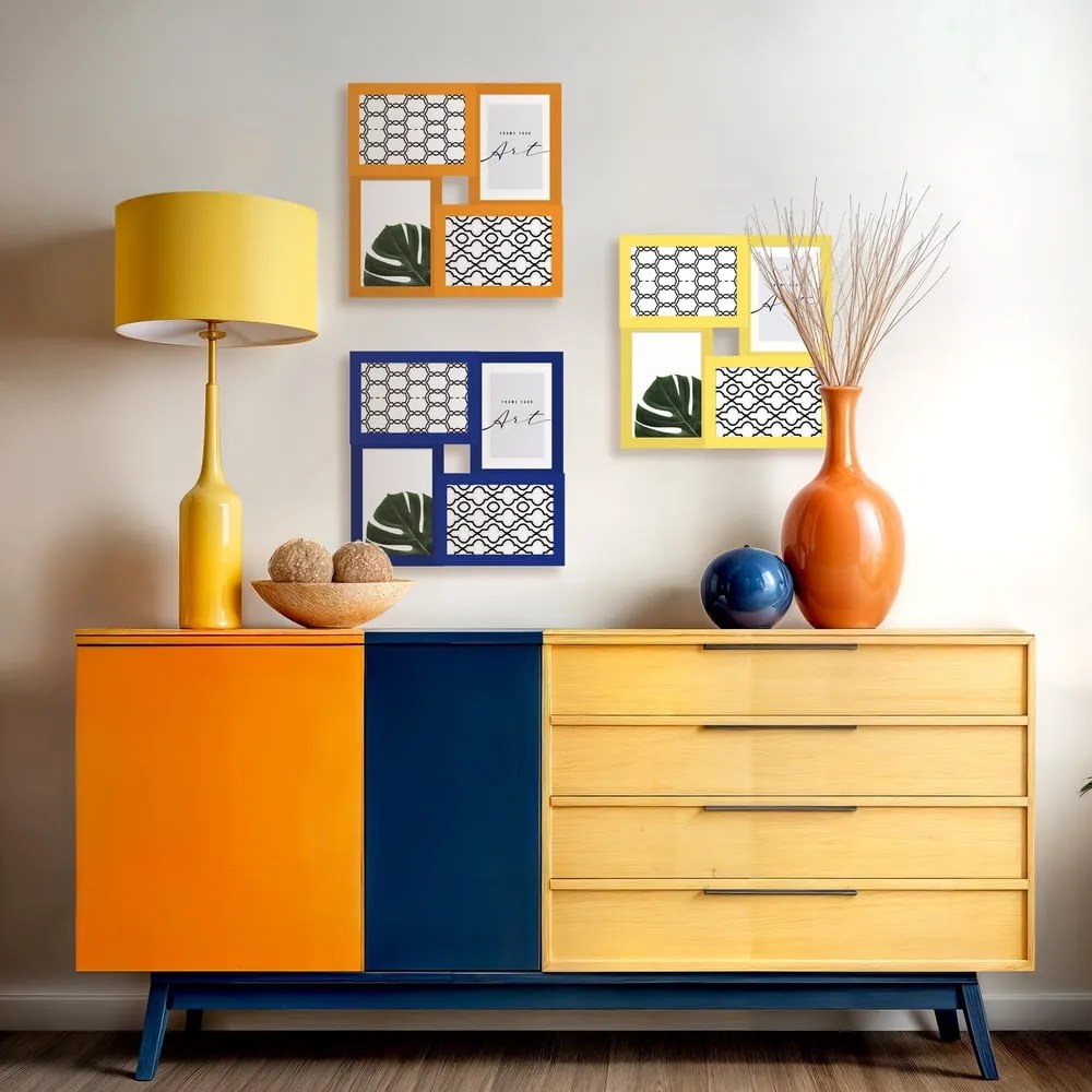 Cornice gialla da appendere 27x27 cm – knor