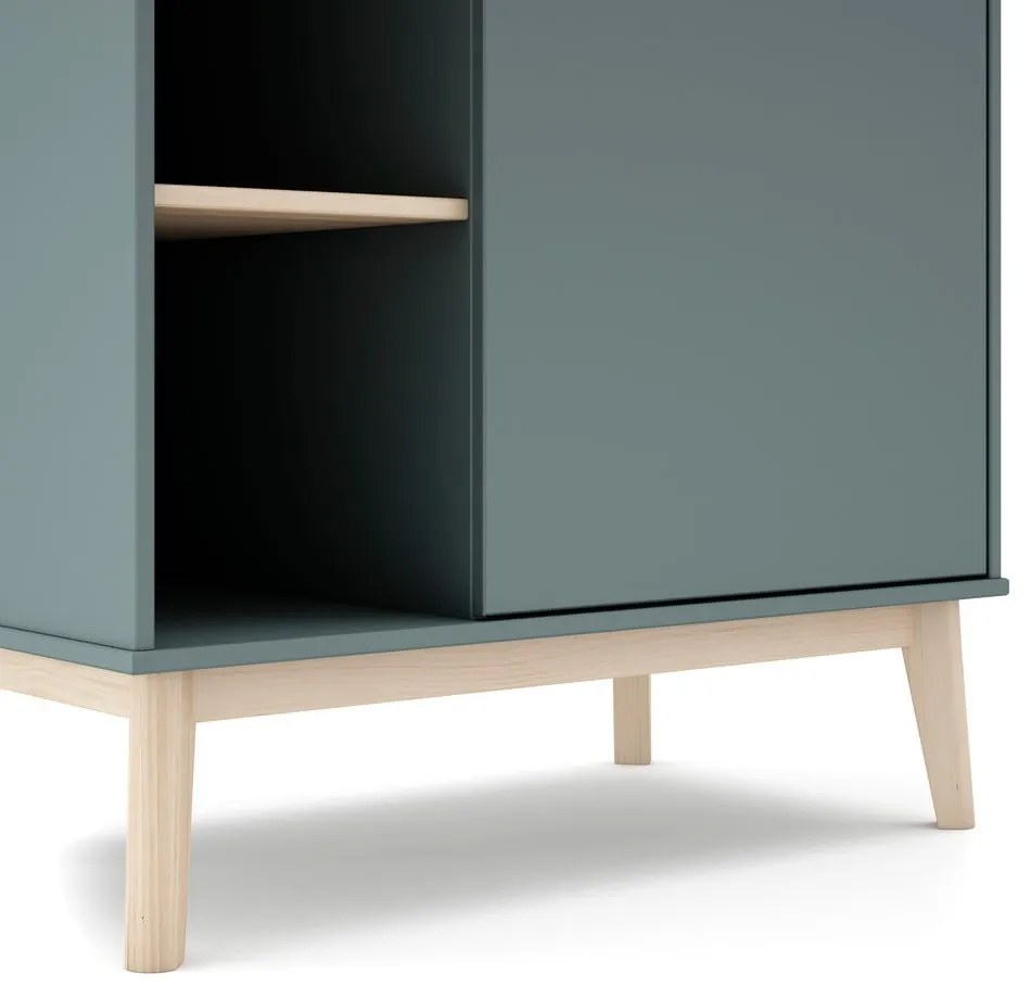 Armadio per bambini verde polveroso 90x180x52 cm Esteban – Marckeric