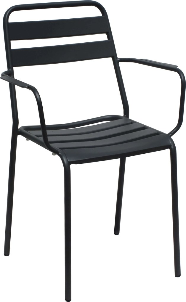 ROMANUS - poltrona da giardino impilabile in ferro