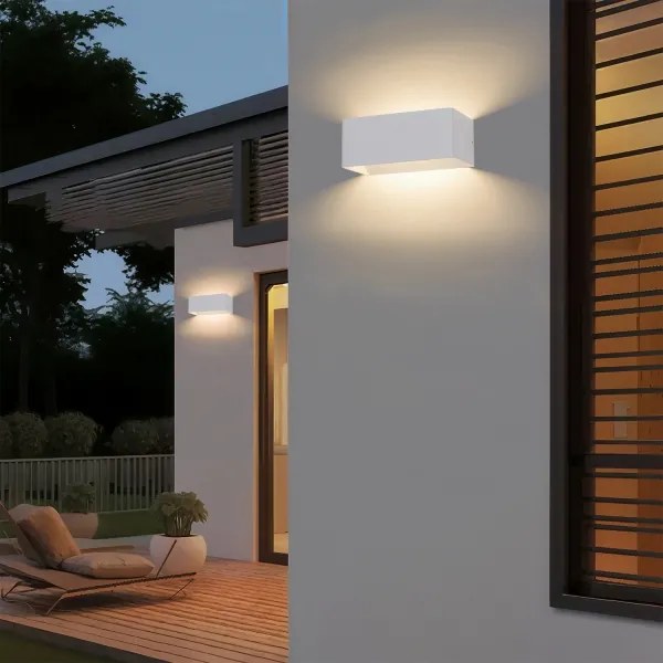 BRILAGI - Applique LED da esterno DONNANI LED/7W/230V 20 cm bianco IP44
