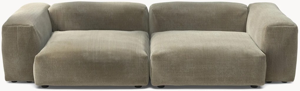 Divano componibile 3 posti in velluto a coste Vetsak