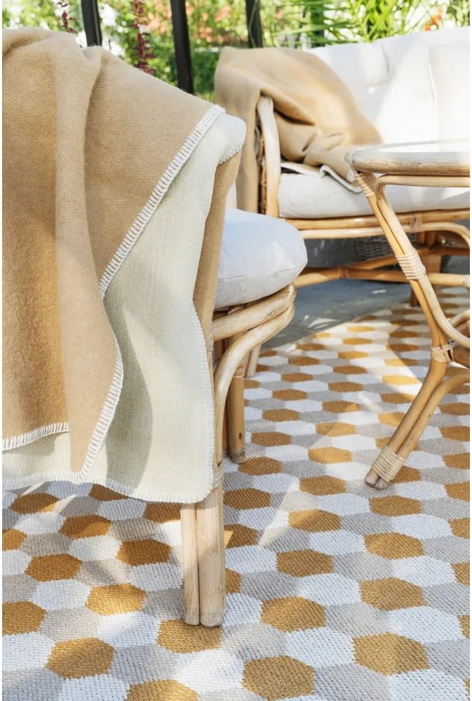 Passatoia da interno/esterno giallo ocra 70x160 cm Dana Ochre – Pappelina