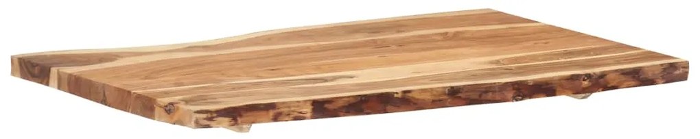 Piano del tavolo in legno massello di acacia 100x(50-60)x3,8 cm