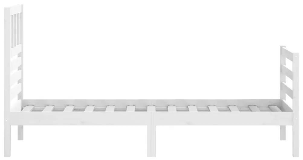 Giroletto Bianco 90x190 cm Single in Legno Massello