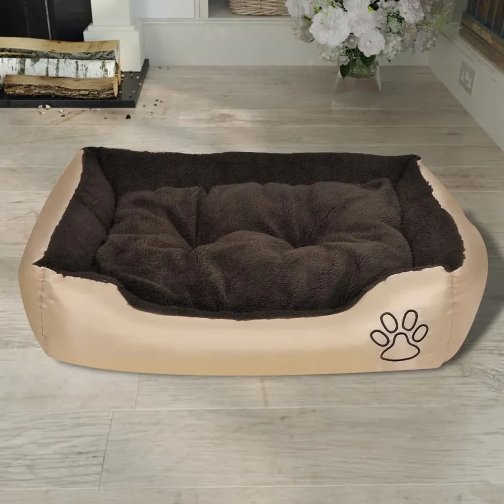 Letto caldo per cani con cuscino imbottito m