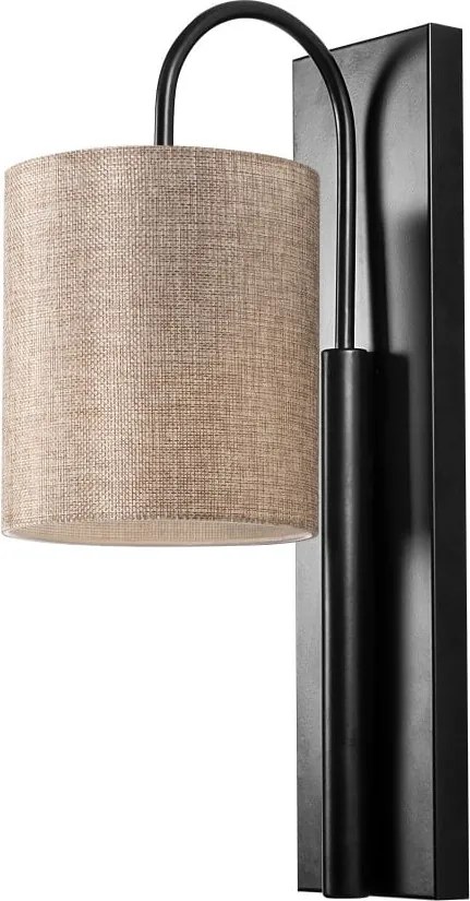 Lampada da parete nera/beige Baston – Opviq lights