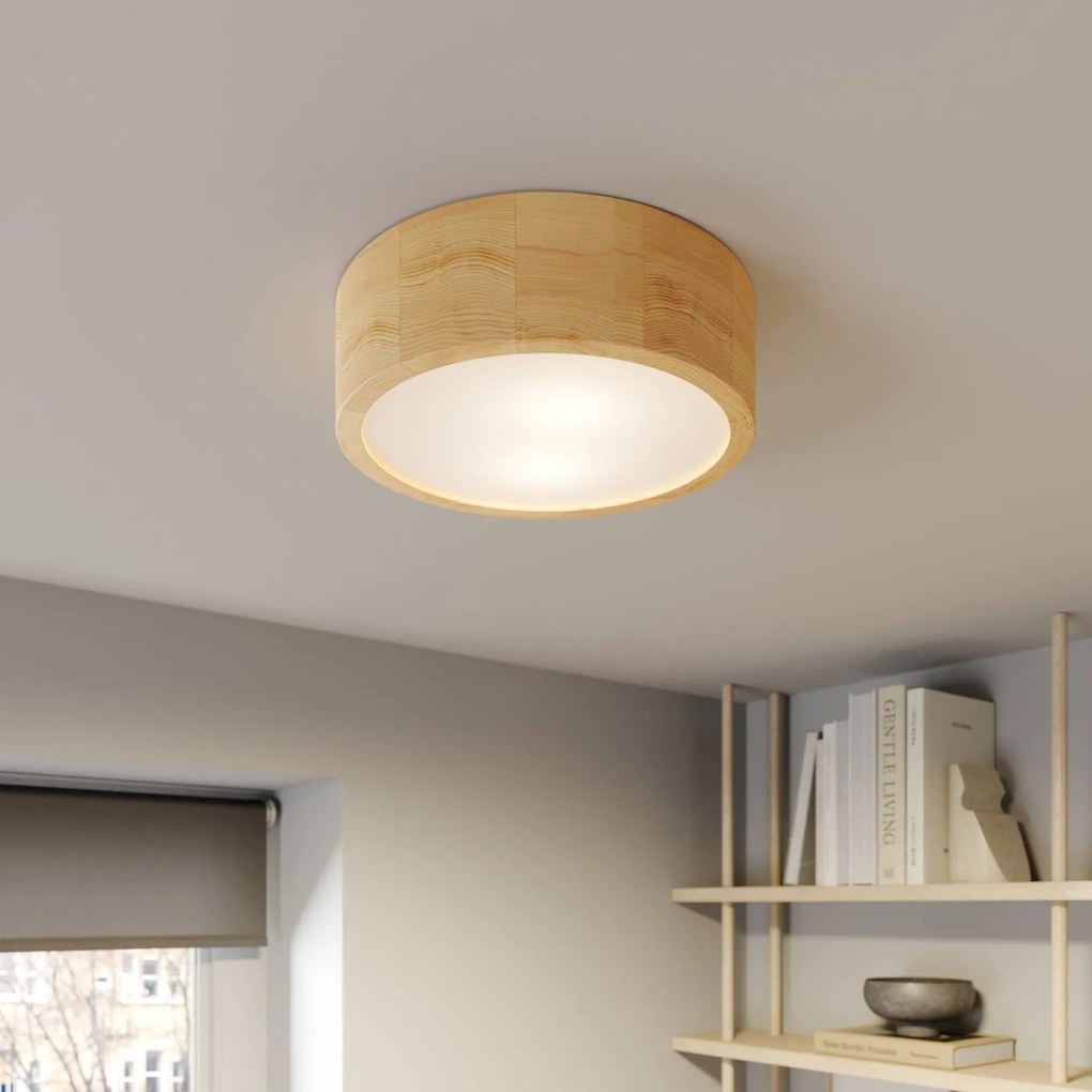 Plafoniera soffitto Cleo TEMAR LIGHTING, dimmerabile, Legno chiaro, Soggiorno / Sala da pranzo, Moderno, Plafoniera