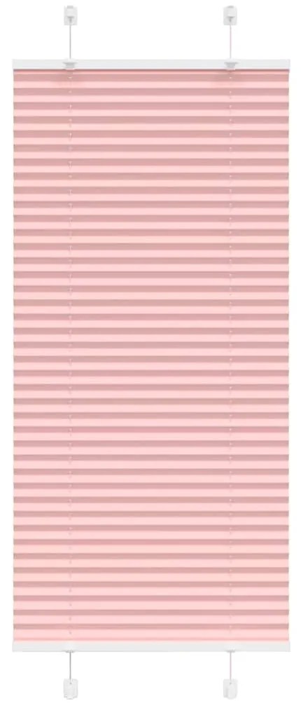 Tenda Plissettata Rosa 65x150 Cm Larghezza Tessuto 64,4 Cm /