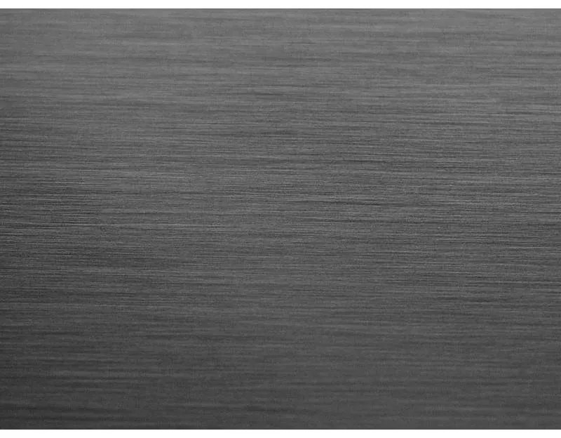 Kamalu - box doccia 80x140 telaio gun metal porta battente laterale fisso 80cm | kt5000gm