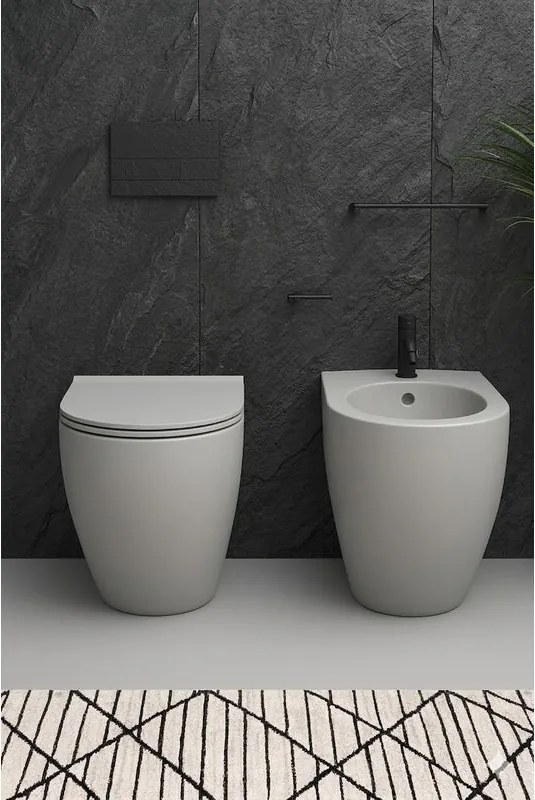 Bidet filomuro BEST OLYMPIA CERAMICA L 36 x H 42 x P 53 cm ghiaccio opaco