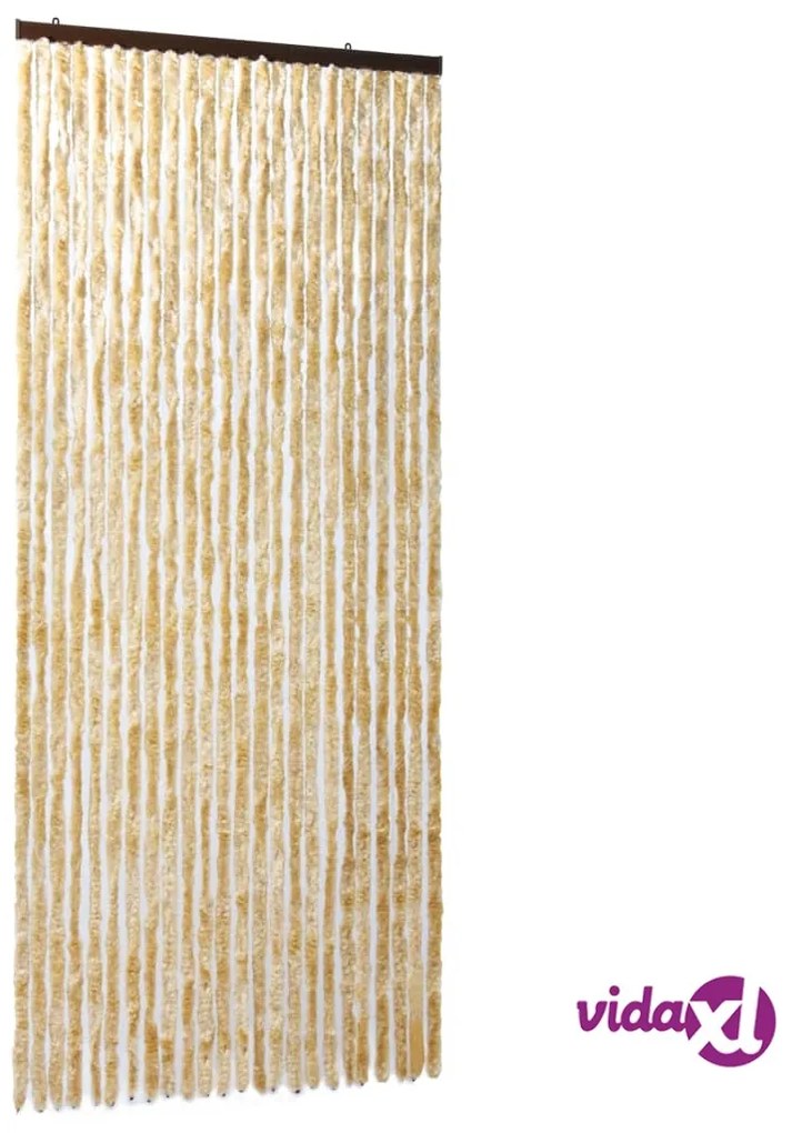 vidaXL Zanzariera Beige 100x220 cm Ciniglia