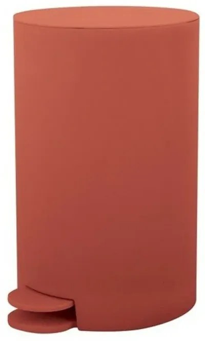 Pattumiera bagno 3 Lt terracotta con apertura a pedale Orbix
