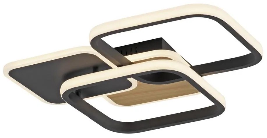 Leuchten Direkt 14117-78 - Plafoniera LED SEVENT LED/36W/230V nero/marrone