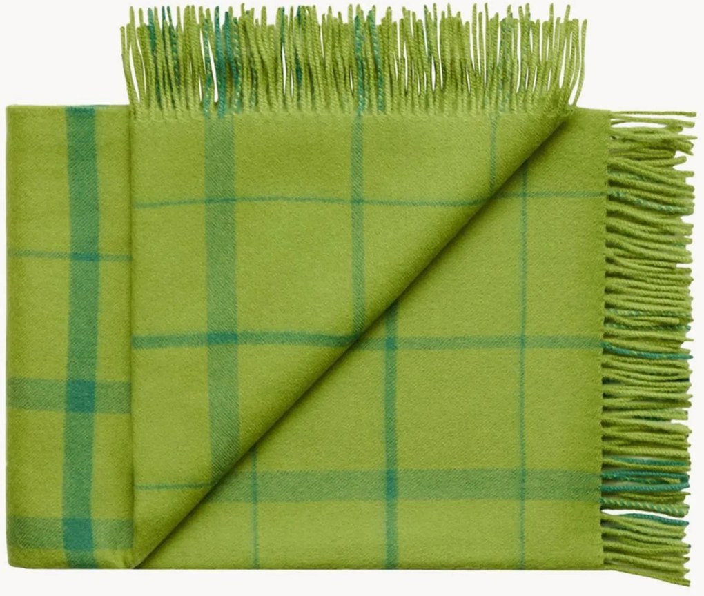 Coperta in lana con frange Warp