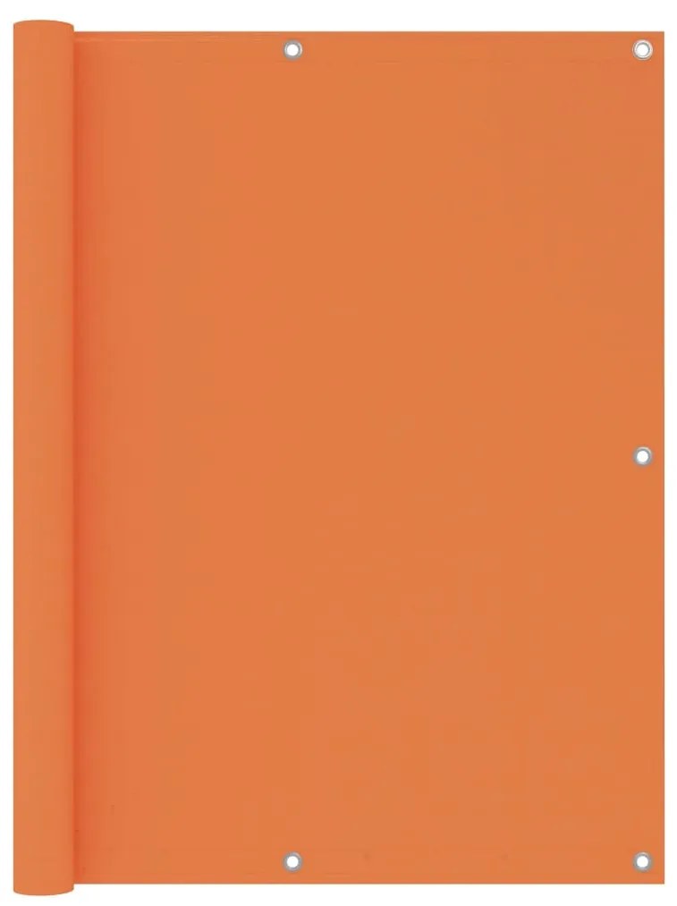 Paravento Balcone Arancione 120x500 Cm İn Tessuto Oxford /
