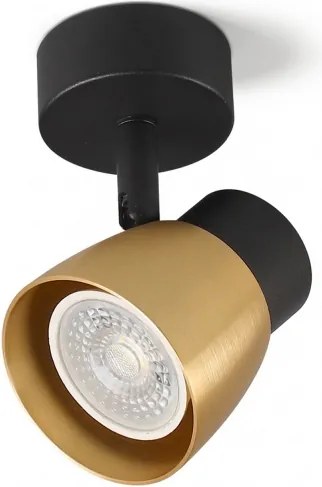 Brilagi - Faretto LED RGBW dimmerabile NUGGET 1xGU10/6W/230V nero/oro