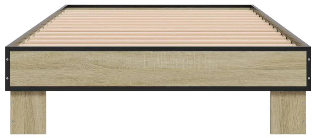 Giroletto rovere sonoma 75x190cm in legno multistrato e metallo