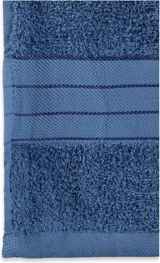 Set di 2 asciugamani blu in spugna di cotone 70x140 cm - Good Morning
