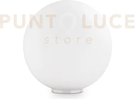 Mapa lampada da tavolo sfera bianca acidata 1 luce attacco e27 h.32cm
