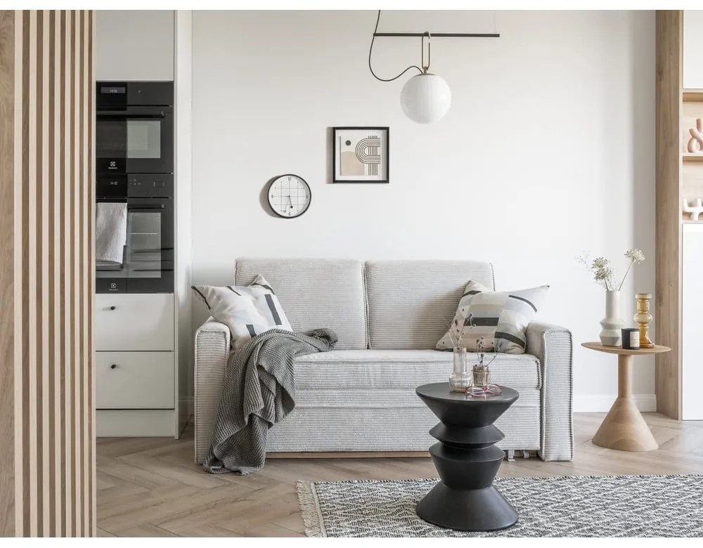 Divano letto bianco 168 cm Lucky Lucy - Miuform