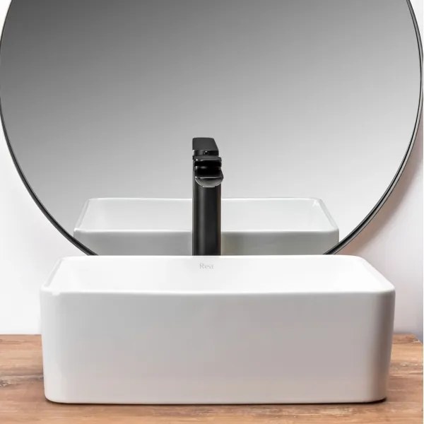 REA-U0952 - Lavabo da appoggio ANITA MINI 31x41 cm ceramica/bianco lucido