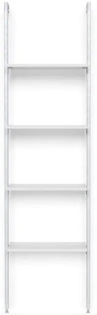 Kit cabina armadio PROJECT KIT SCAFFALE 4R 55X33CM CLASSIC in alluminio 60 x 220 x 33 cm bianco/anodizzato
