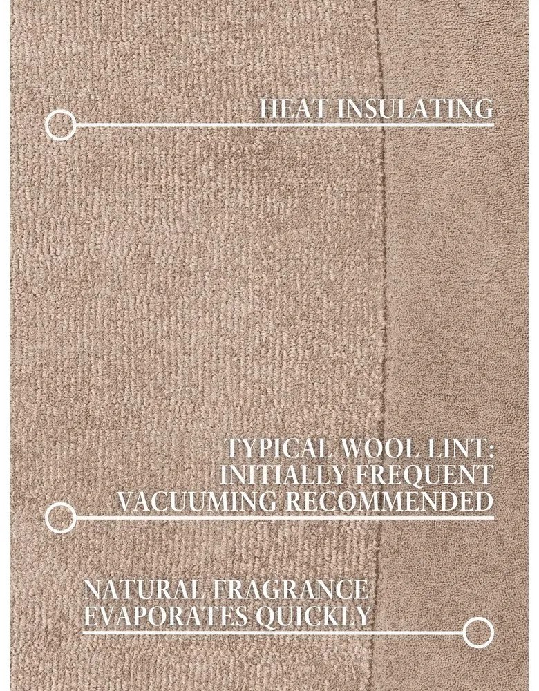 Tappeto beige in misto lana tessuto a mano 125x200 cm Kari Organic – Villeroy&amp;Boch