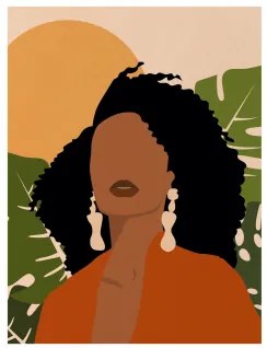 Poster Decorativo (30x40 cm) Leonie Set di 2 Piatti - Sklum