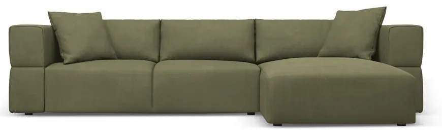 Divano angolare verde chiaro, angolo destro Esther - Milo Casa