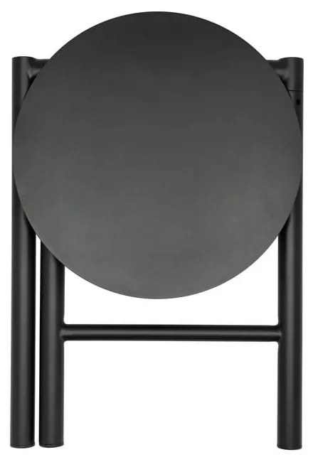 Sgabello in metallo nero Disc - Zone