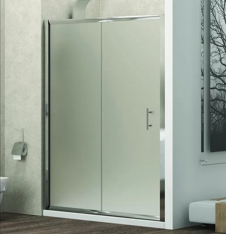 Box doccia nicchia 130cm vetro satinato anticalcare KF5000 - KAMALU