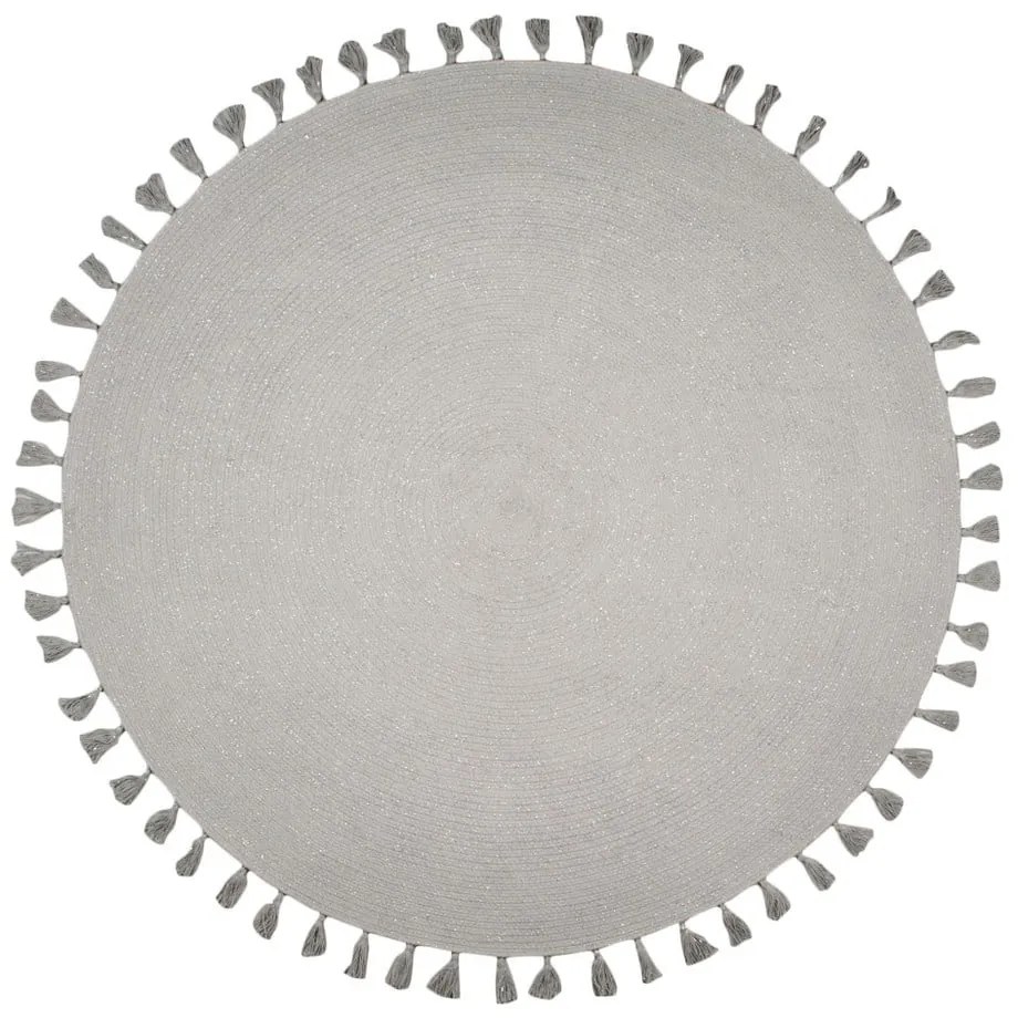 Tappeto grigio tessuto a mano , ∅ 140 cm Josephine - Nattiot